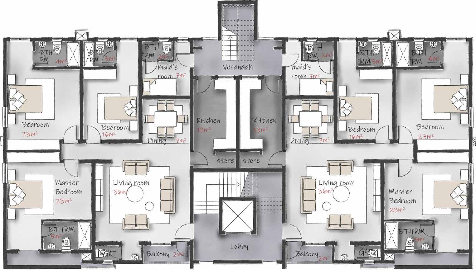 Maple 3-Bedroom Apartment – Katampe 1, Cosgrove — photo 3