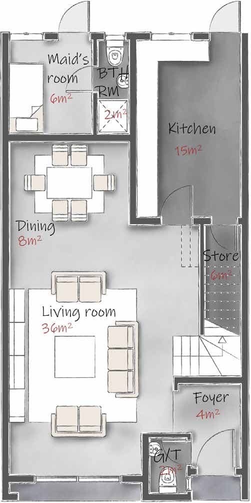 Acacia 4-Bedroom Terrace Duplex (Semi-Finished) – Katampe Lot 1, Cosgrove — photo 3